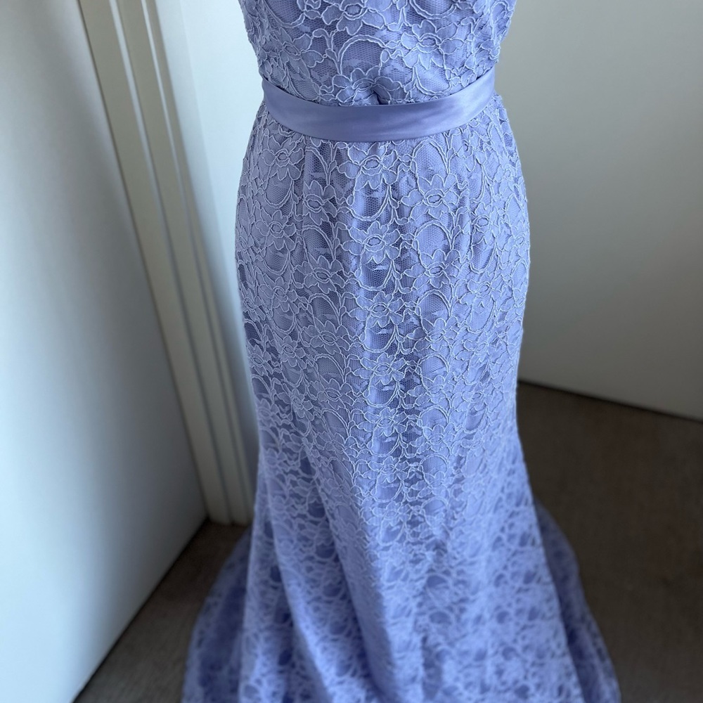 Beautiful Lavender, Mari Lee by Madeline Gardner Gown, Size 14 Strapless - Picture 3 of 11